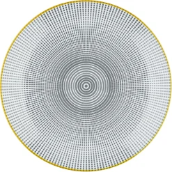 6 Assiettes à dessert Pattern Eclipse gris anthracite - D.21 cm