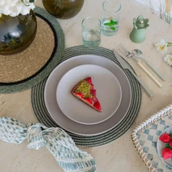 6 Assiettes À DessertArita 20.5Cm En GrèsGris