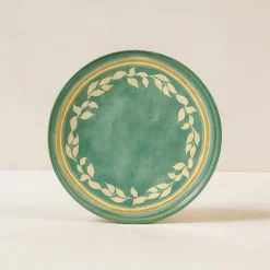 6 Assiettes À DessertCapria 21Cm En FaienceVert