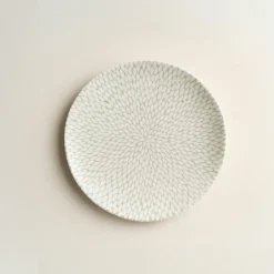 6 Assiettes À DessertJasmin 20Cm EnPorcelaine Blanc