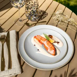 6 Assiettes À DessertNuance 20Cm EnPorcelaine Blanc