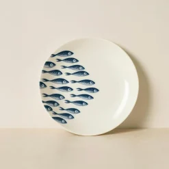 6 Assiettes À DessertPescare 20Cm EnPorcelaine Blanche