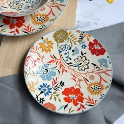 6 Assiettes CalottesJaipur 19Cm En Grès
