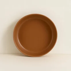 6 Assiettes CoupesArita 20.5Cm En GrèsMarron