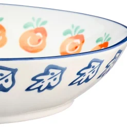 4 Assiettes creuses en Porcelaine Napoli multicolore - D.21,5 cm