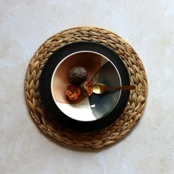 6 Assiettes CreusesGaia 20Cm En Grès