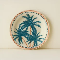 6 Assiettes CreusesTropique 21.5Cm En Grès