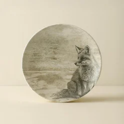 6 Assiettes DessertsLachat Renard 21Cm EnPorcelaine
