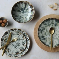 6 Assiettes DessertsMaka 20Cm En Porcelaine