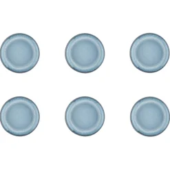6 Assiettes Genesis bleues - D.16 cm