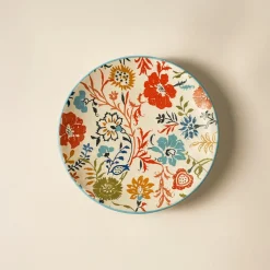 6 Assiettes Jaipur20Cm En Grès