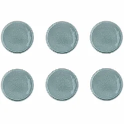 6 Assiettes Magma bleues - D.20 cm