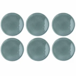 6 Assiettes Magma bleues - D.27 cm