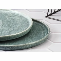 6 Assiettes Magma bleues - D.27 cm