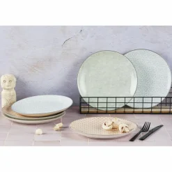 6 Assiettes plates Pattern Pastel rose pastel/bleu pastel/vert pastel - D.26 cm