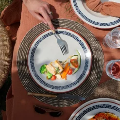 6 Assiettes PlatesAmatxi 25Cm En FaienceBlanc