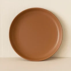 6 Assiettes PlatesArita 27Cm En GrèsMarron