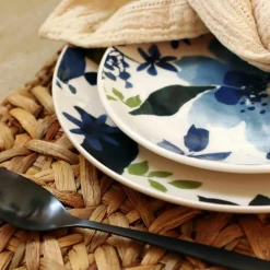 6 Assiettes PlatesBleuet 26Cm En Grès