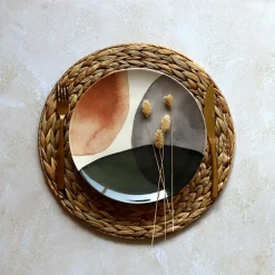 6 Assiettes PlatesGaia 26Cm En Grès