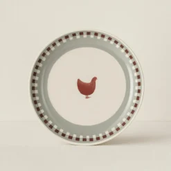 6 Assiettes PlatesGallina 26Cm En Grès