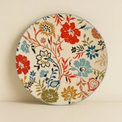 6 Assiettes PlatesJaipur 27Cm En Grès