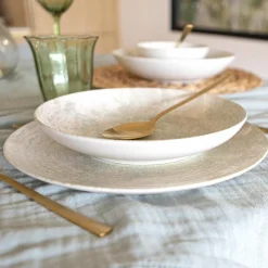 6 Assiettes PlatesNatura 26Cm EnPorcelaine