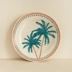 6 Assiettes PlatesTropique 26Cm En Grès