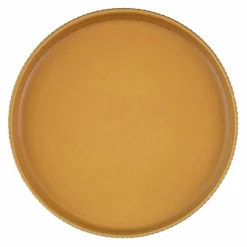4 Assiettes Scandi jaune ocre - D.16 cm