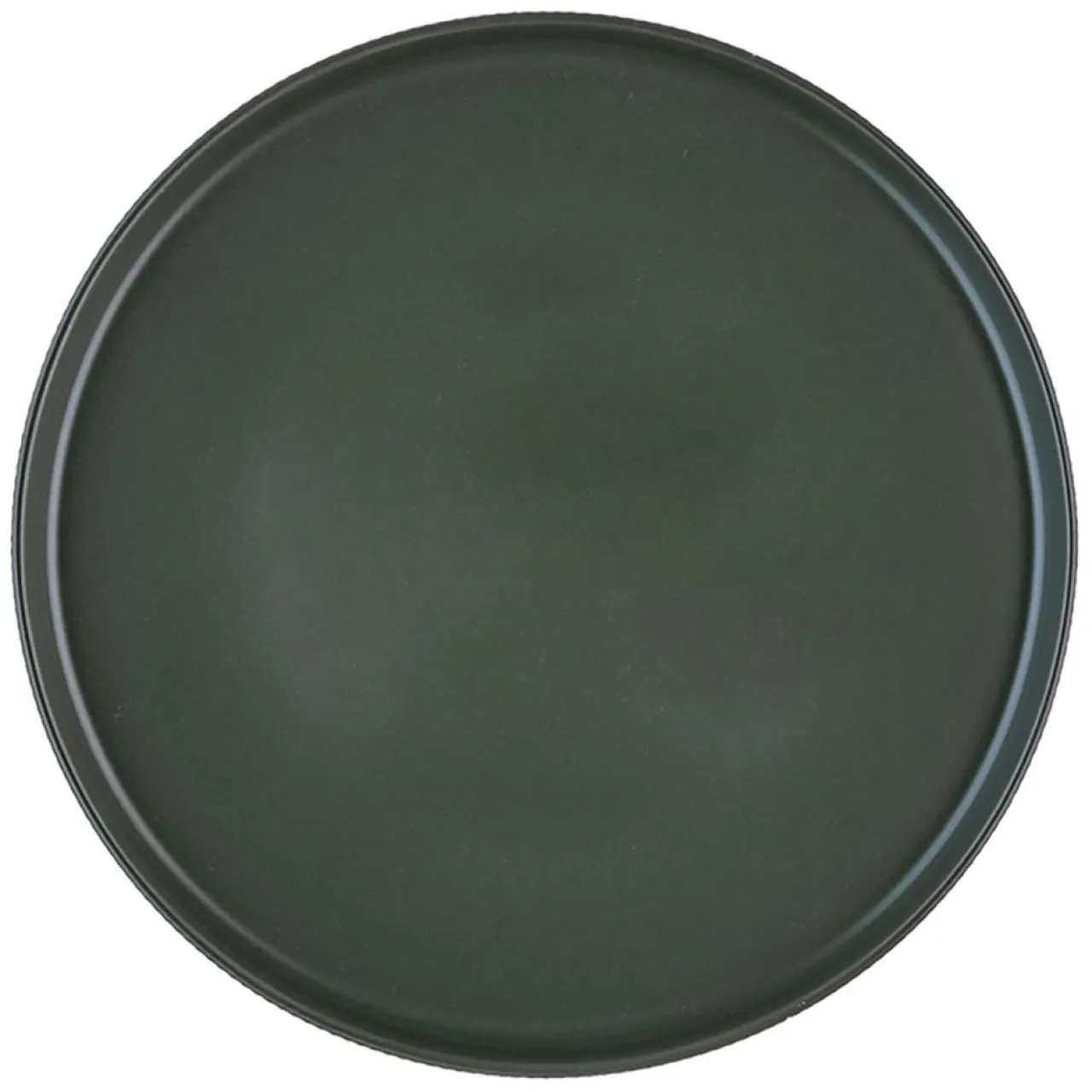 4 Assiettes Scandi vert olive - D.27 cm