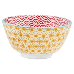 6 Bols apéritif Pattern Color bleu clair/rouge/jaune - D.12 cm