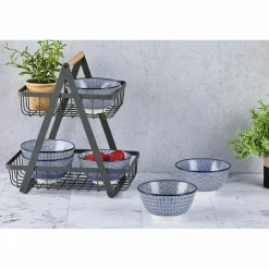 6 Bols apéritif Pattern Dark blue bleu foncé - D.12 cm