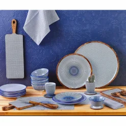 6 Bols apéritif Pattern Dark blue bleu foncé - D.12 cm