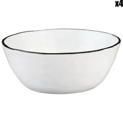 4 Bols en Grès Pure blanc neige - 100 cL