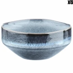 6 Bols Genesis bleus - D.11 cm