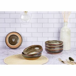 6 Bols Genesis marron volcanique - 45 cl