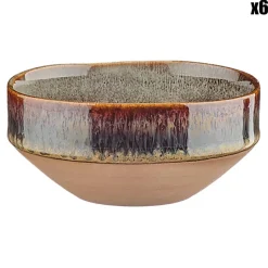 6 Bols Genesis marron volcanique - 12 cl