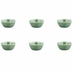 6 Bols Magma verts - D.9 cm