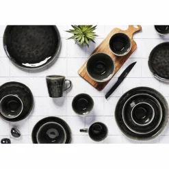 6 Bols Moon noirs - D.14.5 cm