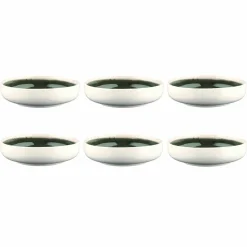 6 Bols Oxygen gris/vert bouteille/beige - D.22 cm