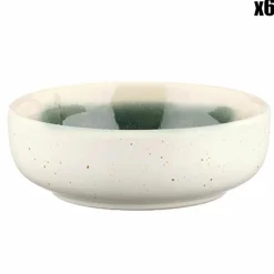 6 Bols Oxygen gris/vert bouteille/beige - D.9 cm