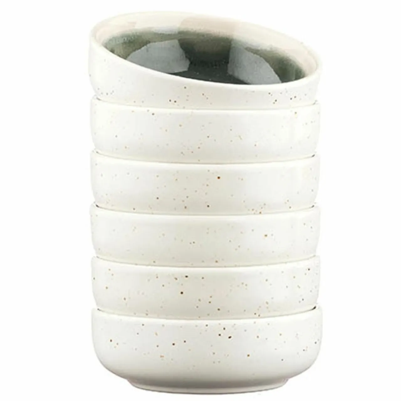 6 Bols Oxygen gris/vert bouteille/beige - D.9 cm