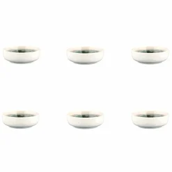 6 Bols Oxygen gris/vert bouteille/beige - D.9 cm