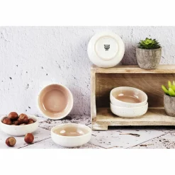 6 Bols Oxygen rose poudre/beige - D.9 cm