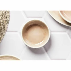 6 Bols Oxygen rose poudre/beige - D.9 cm