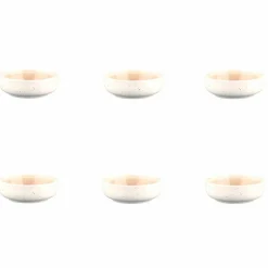 6 Bols Oxygen rose poudre/beige - D.9 cm