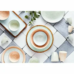 6 Bols Pattern Pastel rose pastel/bleu pastel/vert pastel - D.21 cm