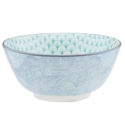 6 Bols petit-déjeuner Pastel rose pastel/bleu pastel/vert pastel - D.15 cm