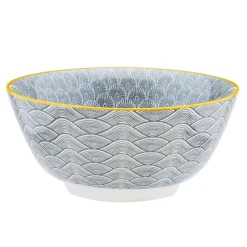 6 Bols petit-déjeuner Pattern Eclipse gris anthracite - D.15 cm