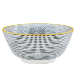 6 Bols petit-déjeuner Pattern Eclipse gris anthracite - D.15 cm