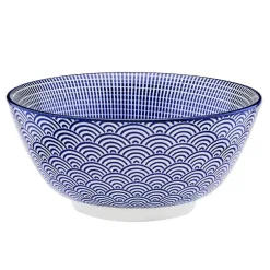 6 Bols petit-déjeuner Pattern Dark blue bleu foncé - D.15 cm